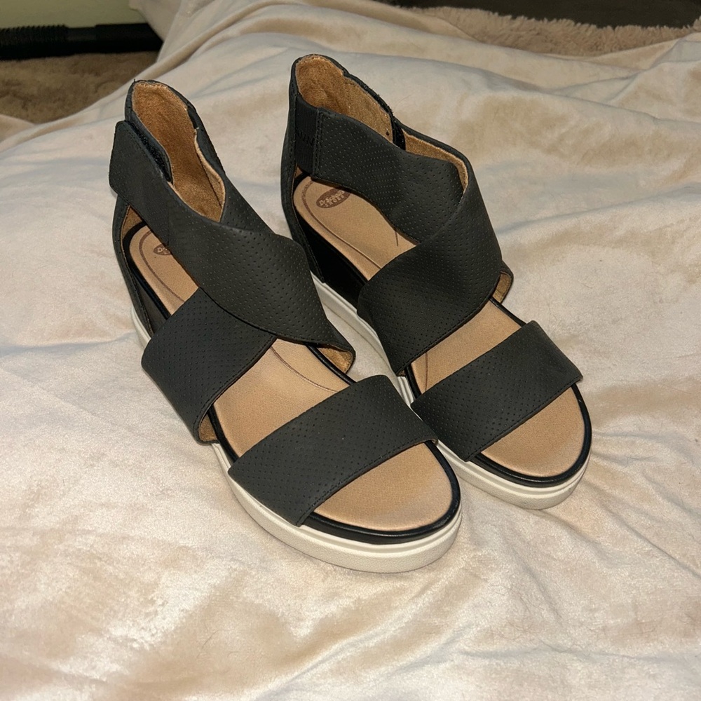 Dr. Scholl's Black Espadrille Sandals